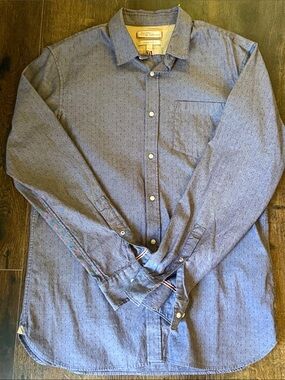 Banana Republic Heritage Collection Purple Men's Casual Button-Down Shirt